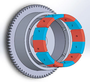 comprare Magnete a forma di arco su misura durevole della ferrite di segmento del volano R55.55 x r48.5 x W50 x L29 online manufacture