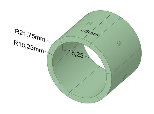 comprare Magneti del neodimio di N45SH Zinncium per il servomotore BLDC SAC90S25/3/TB/FT/EY-2048 online manufacture